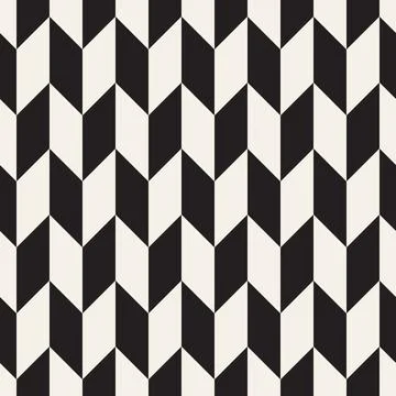 Vector seamless pattern. Repeating geometric abstract elements. Stylish monoc Stock Illustration