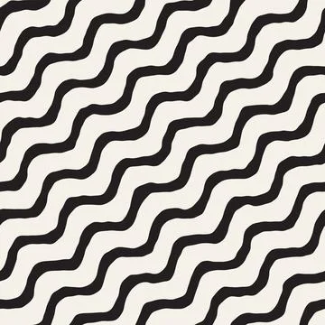 Vector seamless pattern. Repeating geometric abstract elements. Stylish monoc Illustrazione stock