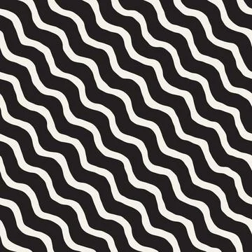 Vector seamless pattern. Repeating geometric abstract elements. Stylish monoc 스톡 일러스트