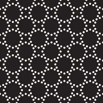 Vector seamless pattern. Repeating geometric abstract elements. Stylish monoc Illustrazione stock