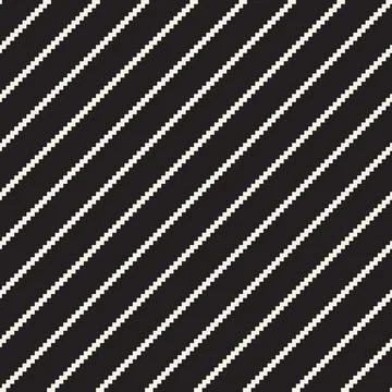Vector seamless pattern. Repeating geometric abstract elements. Stylish monoc Stock Illustration