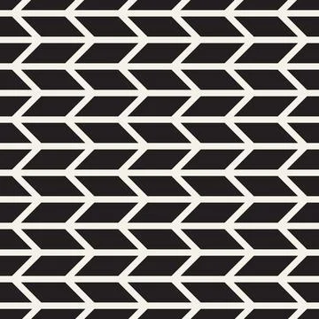 Vector seamless pattern. Repeating geometric abstract elements. Stylish monoc 스톡 일러스트