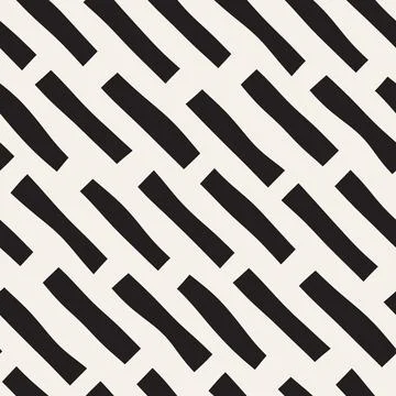 Vector seamless pattern. Repeating geometric abstract elements. Stylish monoc Illustrazione stock