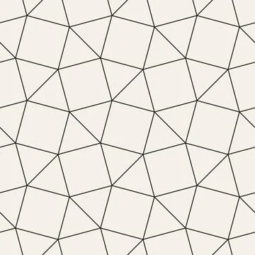 Vector seamless pattern. Repeating geometric abstract elements. Stylish monoc 스톡 일러스트