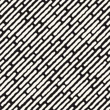 Vector seamless pattern. Repeating geometric abstract elements. Stylish monoc Illustrazione stock