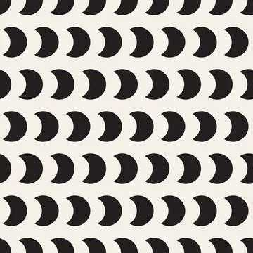 Vector seamless pattern. Repeating geometric abstract elements. Stylish monoc 스톡 일러스트