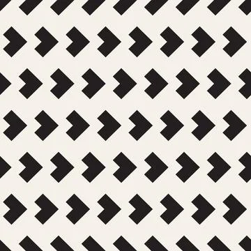 Vector seamless pattern. Repeating geometric abstract elements. Stylish monoc 스톡 일러스트
