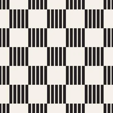 Vector seamless pattern. Repeating geometric abstract elements. Stylish monoc 库存插图