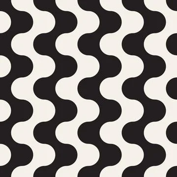 Vector seamless pattern. Repeating geometric abstract elements. Stylish monoc Illustrazione stock