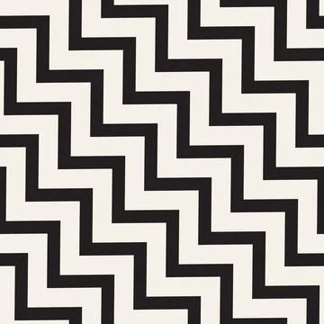 Vector seamless pattern. Repeating geometric abstract elements. Stylish monoc Illustrazione stock