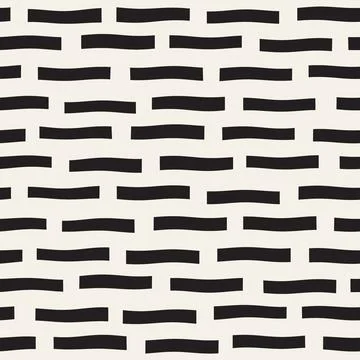 Vector seamless pattern. Repeating geometric abstract elements. Stylish monoc Illustrazione stock