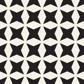 Vector seamless pattern. Repeating geometric abstract elements. Stylish monoc 库存插图