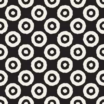 Vector seamless pattern. Repeating geometric abstract elements. Stylish monoc 库存插图