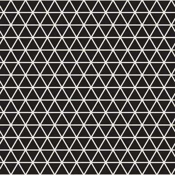 Vector seamless pattern. Repeating geometric abstract elements. Stylish monoc 스톡 일러스트