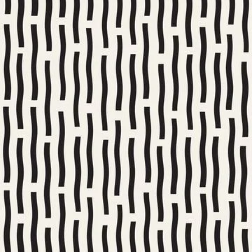 Vector seamless pattern. Repeating geometric elements. Stylish monochrome b.. Illustrazione stock