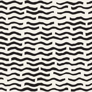 Vector seamless pattern. Repeating geometric elements. Stylish monochrome b.. Stockillustratie