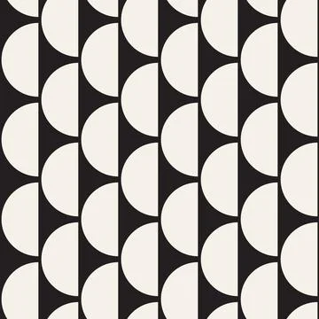 Vector seamless pattern. Repeating geometric elements. Stylish monochrome b.. Illustrazione stock