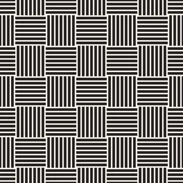 Vector seamless pattern. Repeating geometric elements. Stylish monochrome b.. イラスト素材