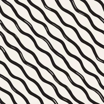 Vector seamless pattern. Repeating geometric elements. Stylish monochrome b.. 库存插图