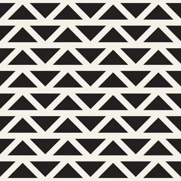 Vector seamless pattern. Repeating geometric elements. Stylish monochrome b.. イラスト素材