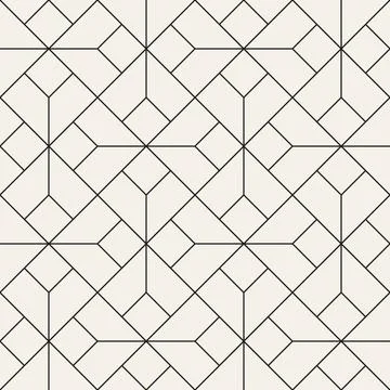 Vector seamless pattern. Repeating geometric elements. Stylish monochrome b.. Illustrazione stock
