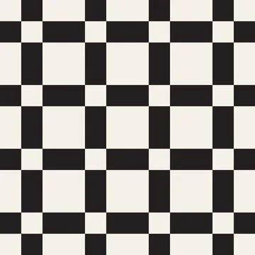 Vector seamless pattern. Repeating geometric elements. Stylish monochrome b.. Illustrazione stock