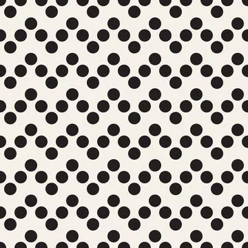 Vector seamless pattern. Repeating geometric elements. Stylish monochrome b.. 스톡 일러스트