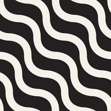 Vector seamless pattern. Repeating geometric elements. Stylish monochrome b.. Illustrazione stock