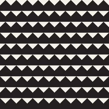 Vector seamless pattern. Repeating geometric elements. Stylish monochrome b.. Illustrazione stock