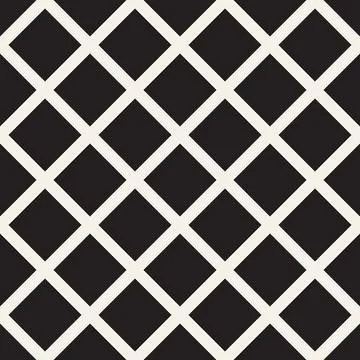 Vector seamless pattern. Repeating geometric elements. Stylish monochrome b.. 库存插图