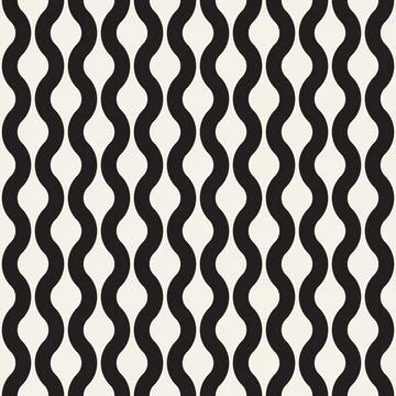 Vector seamless pattern. Repeating geometric elements. Stylish monochrome b.. 스톡 일러스트