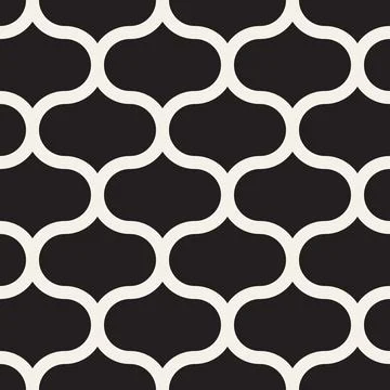 Vector seamless pattern. Repeating geometric elements. Stylish monochrome b.. Illustrazione stock