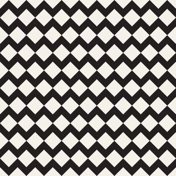 Vector seamless pattern. Repeating geometric elements. Stylish monochrome b.. イラスト素材