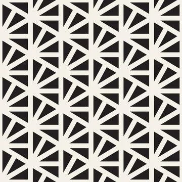 Vector seamless pattern. Repeating geometric elements. Stylish monochrome b.. Illustrazione stock