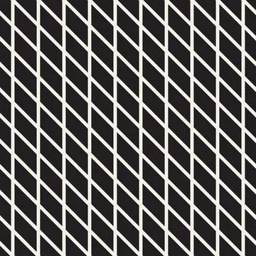 Vector seamless pattern. Repeating geometric elements. Stylish monochrome b.. Stock Illustration