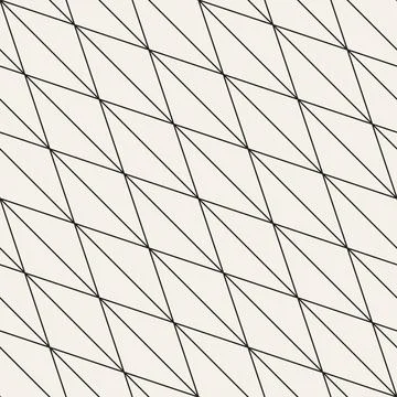 Vector seamless pattern. Repeating geometric elements. Stylish monochrome b.. Stock Illustration