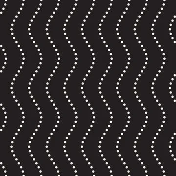 Vector seamless pattern. Repeating geometric elements. Stylish monochrome b.. Illustrazione stock