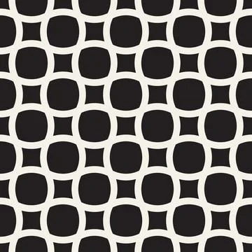 Vector seamless pattern. Repeating geometric elements. Stylish monochrome b.. Illustrazione stock