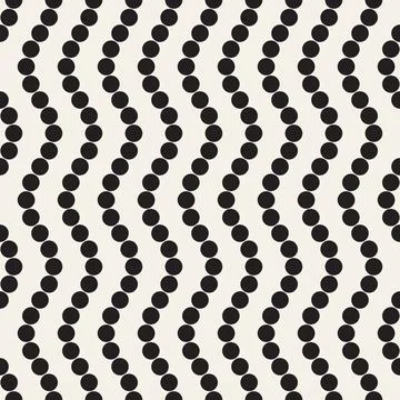 Vector seamless pattern. Repeating geometric elements. Stylish monochrome b.. Illustrazione stock