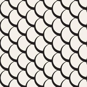 Vector seamless pattern. Repeating geometric elements. Stylish monochrome b.. イラスト素材