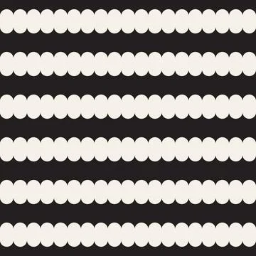 Vector seamless pattern. Repeating geometric elements. Stylish monochrome b.. Illustrazione stock
