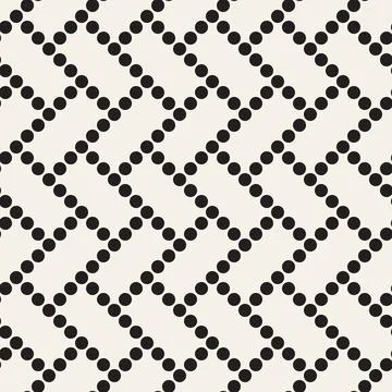 Vector seamless pattern. Repeating geometric elements. Stylish monochrome b.. 库存插图