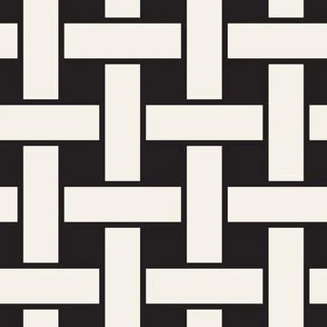 Vector seamless pattern. Repeating geometric elements. Stylish monochrome b.. Illustrazione stock