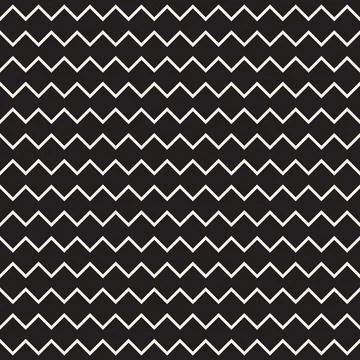 Vector seamless pattern. Repeating geometric elements. Stylish monochrome b.. Stock Illustration
