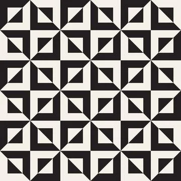 Vector seamless pattern. Repeating geometric elements. Stylish monochrome b.. Illustrazione stock