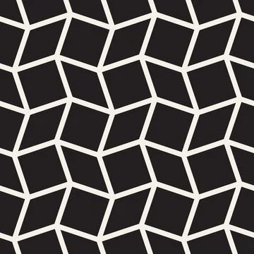 Vector seamless pattern. Repeating geometric elements. Stylish monochrome b.. Illustrazione stock