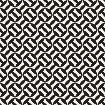 Vector seamless pattern. Repeating geometric elements. Stylish monochrome b.. Illustrazione stock