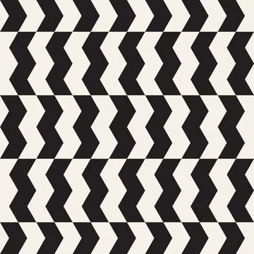 Vector seamless pattern. Repeating geometric elements. Stylish monochrome b.. Illustrazione stock