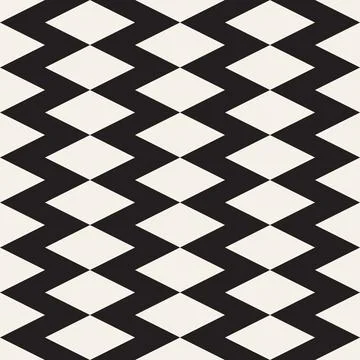 Vector seamless pattern. Repeating geometric elements. Stylish monochrome b.. Illustrazione stock