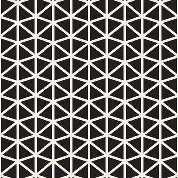 Vector seamless pattern. Repeating geometric elements. Stylish monochrome b.. Illustrazione stock